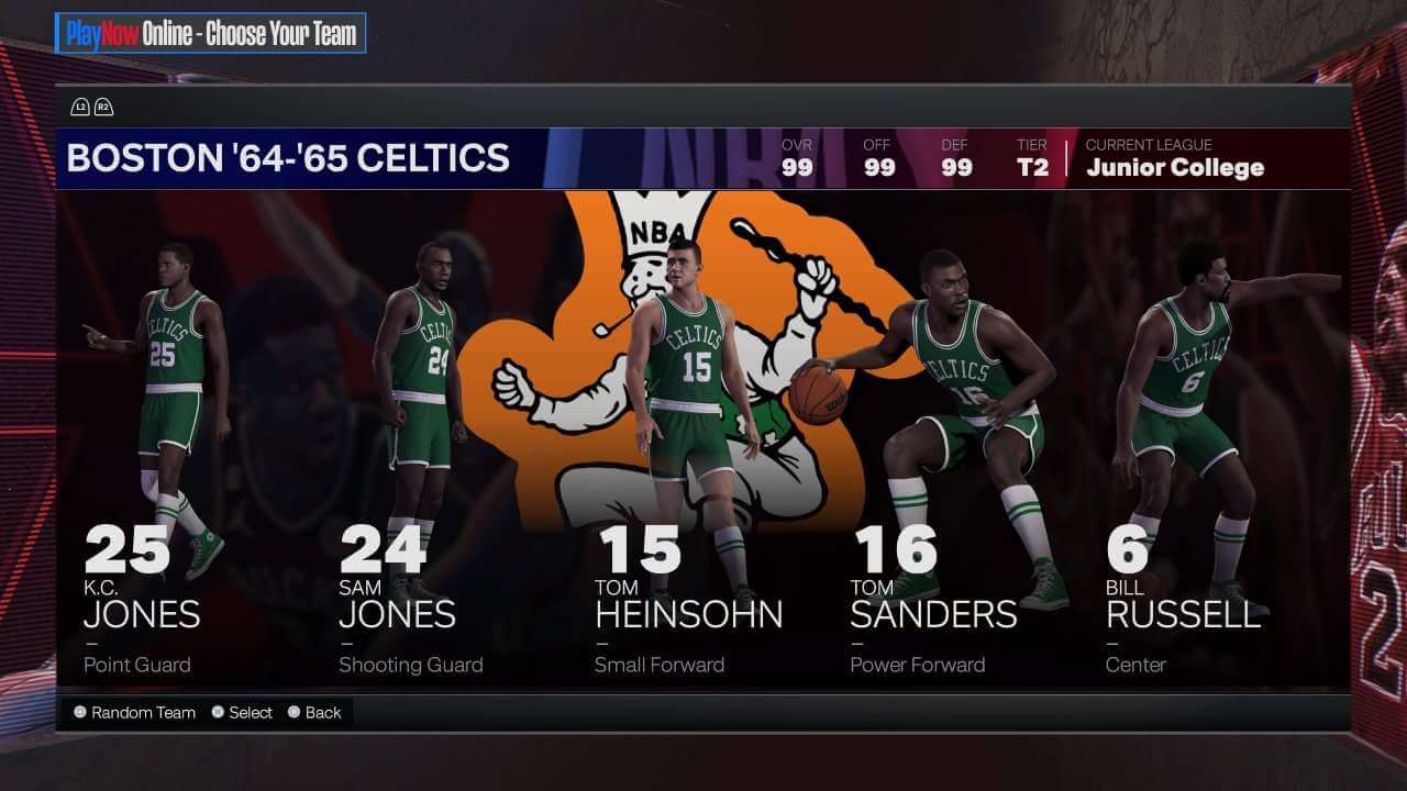 1964-65 Boston Celtics on NBA 2K24