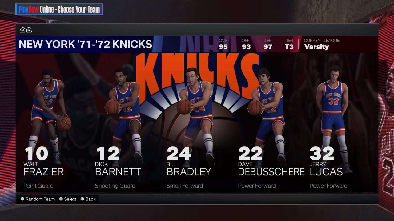 1971-72 New York Knicks on NBA 2K24