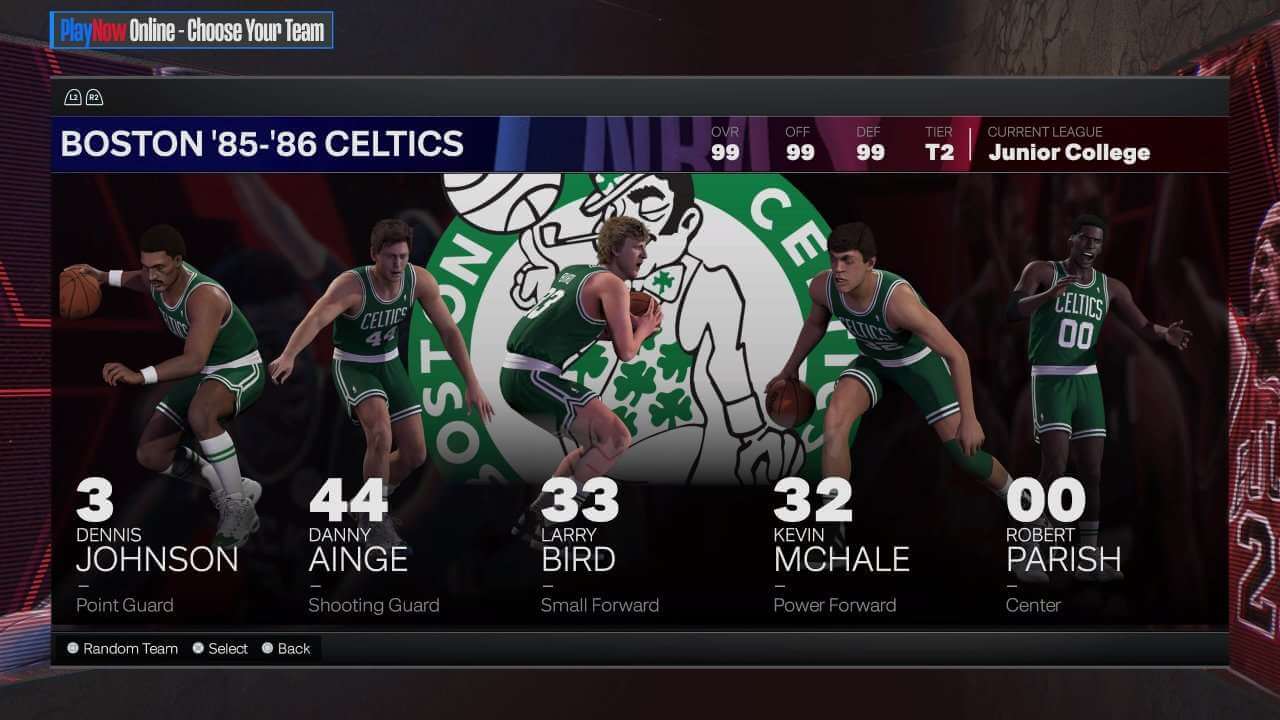 1985-86 Boston Celtics on NBA 2K24