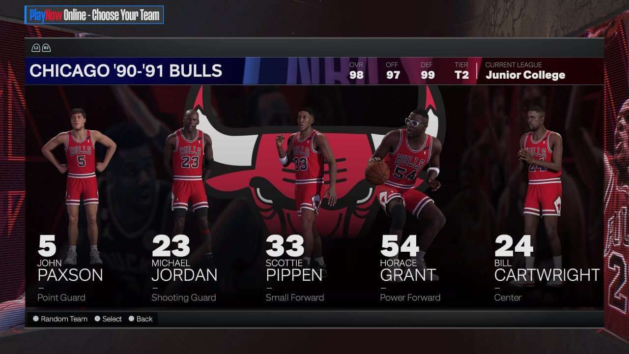 1990-91 Chicago Bulls on NBA 2K24
