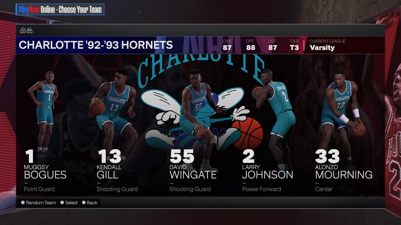 1992-93 Charlotte Hornets on NBA 2K24
