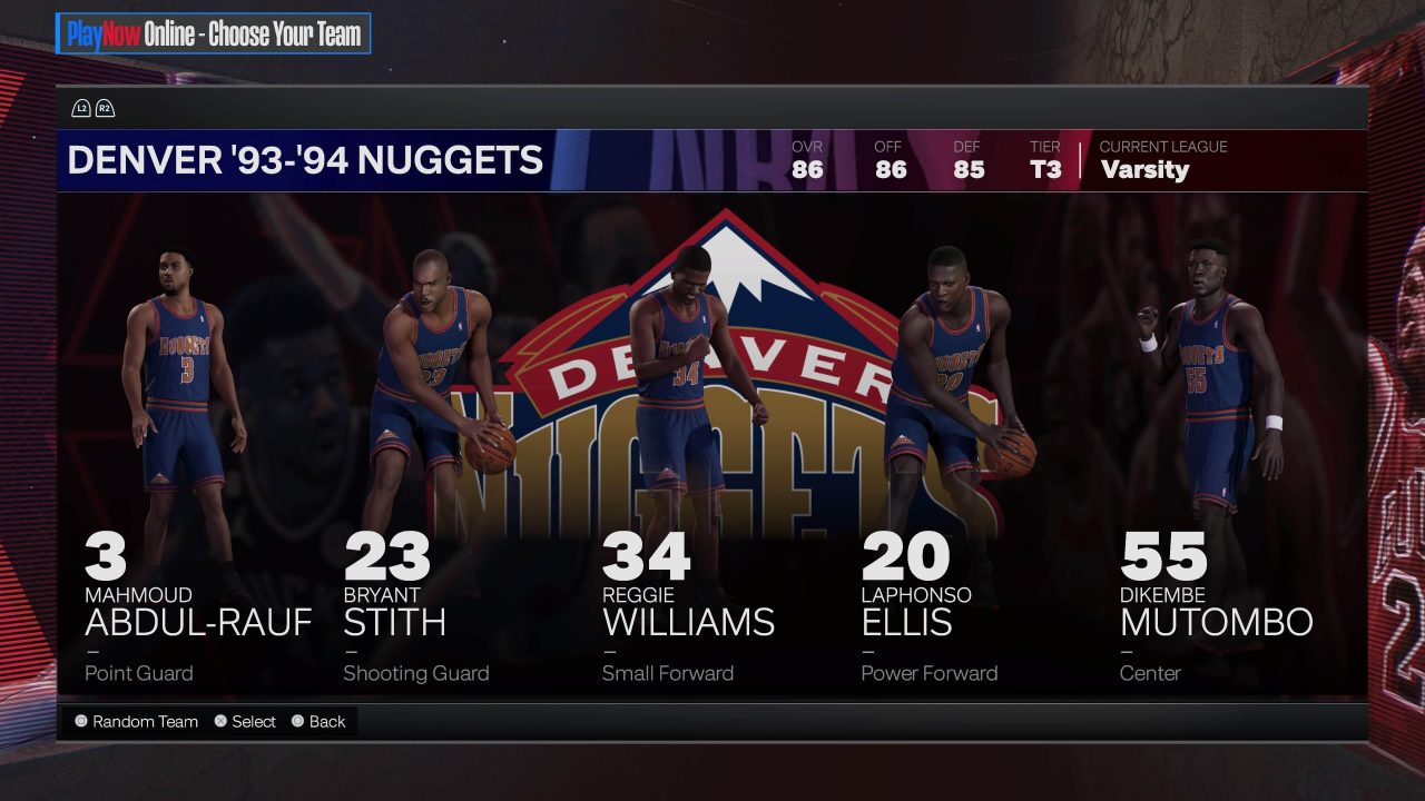1993-94 Denver Nuggets on NBA 2K24