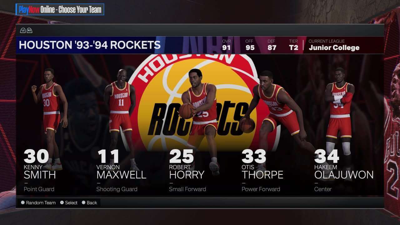 1993-94 Houston Rockets on NBA 2K24