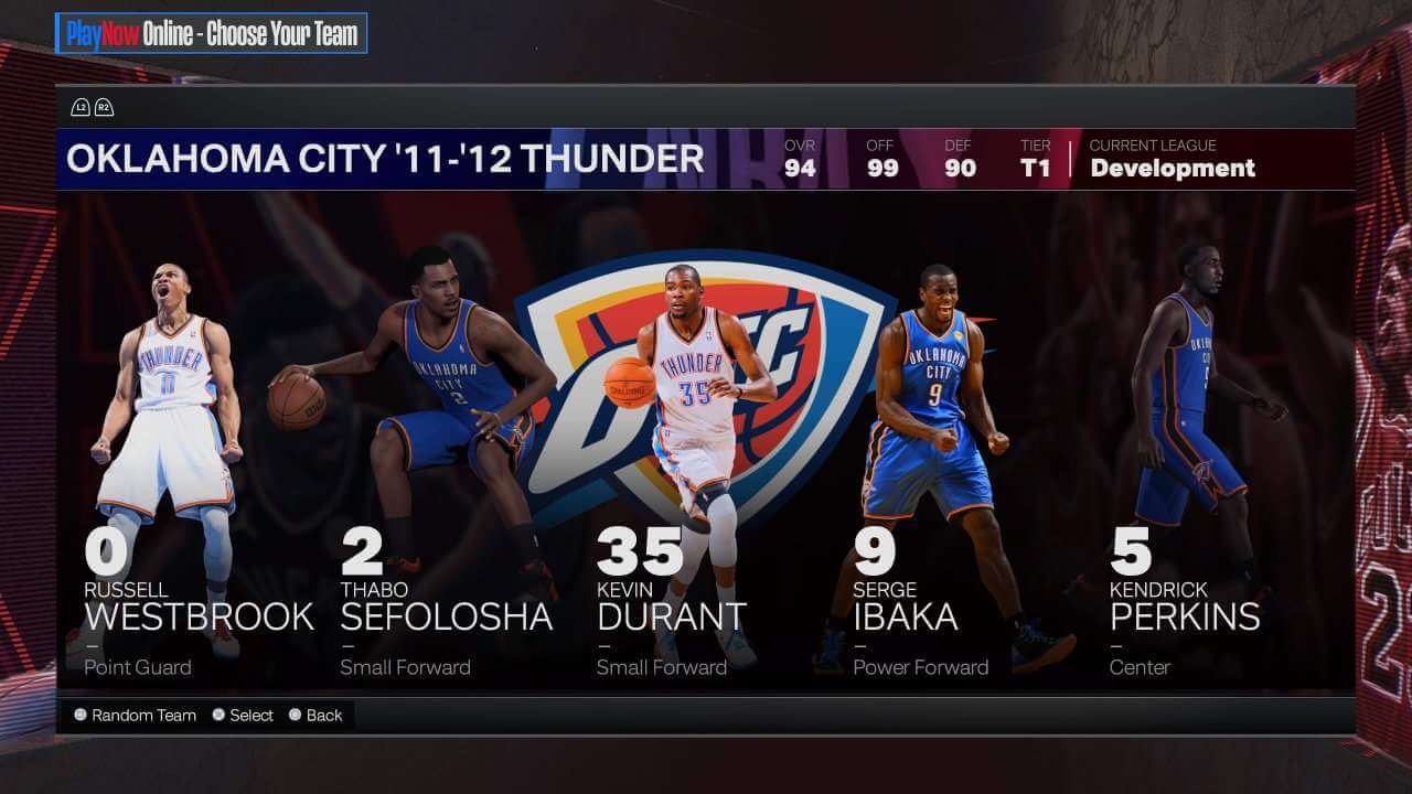 2011-12 Oklahoma City Thunder on NBA 2K24