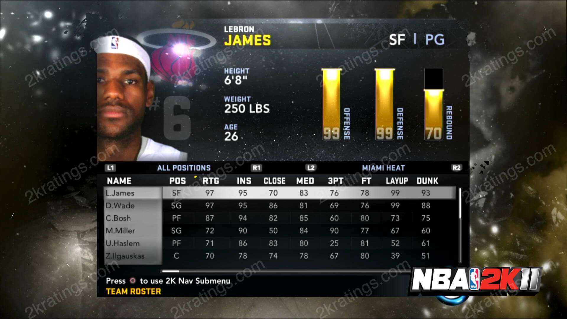 Lebron james overall on sale