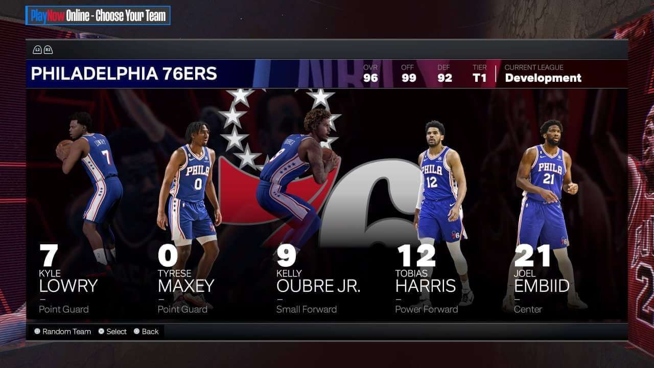 All-Time Philadelphia 76ers NBA 2K24 Roster